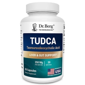 Dr. Berg TUDCA Supplement (Tauroursodeoxycholic Acid) - Liver Support, Digestive Health, 30 Capsules