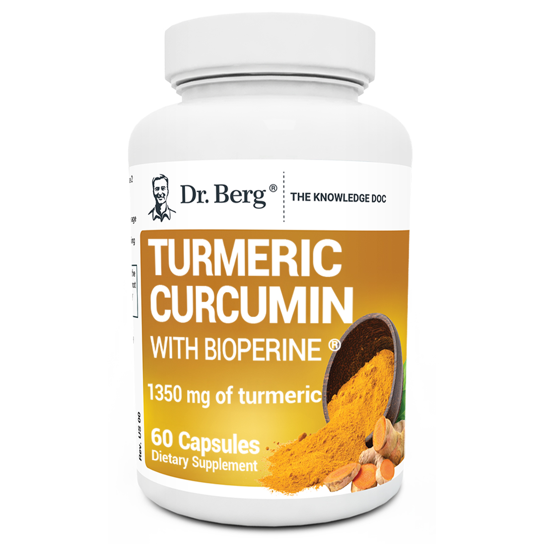 Dr. Berg's Turmeric Curcumin with BioPerine & Black Pepper Extract 60