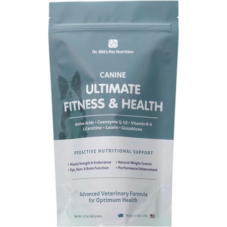 Dr. Bills Canine Ultimate Fitness & Health | Pet Supplement | Complete Multivitamin for Dogs - 340g