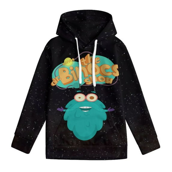 Dr. Binocs Hoodie for Boys Girls, Novelty 3D Print Pullover Hooded for Kids, Fashion Lightweight Sweatshirt, Long Sleeve Hoodies with Pocket, S-XL