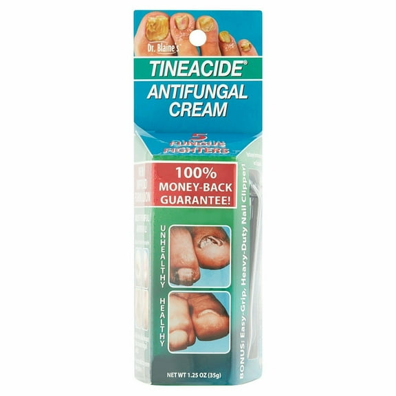 Dr. Blaine's Tineacide Antifungal Cream W/ 5 Fungus Fighter, 1.25 oz, 8 Pack