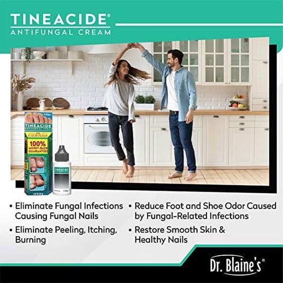 Dr.Blaines Tineacide Antifungal Cream, 1.25 OZ (Pack of 3)