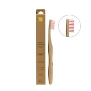 Dr Botanicals Bamboo Toothbrush Pink