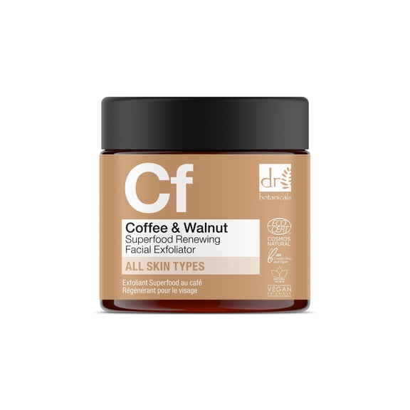 Dr Botanicals Coffee Superfood Renewing Facial Exfoliator Liquid, 2.75 Ounce