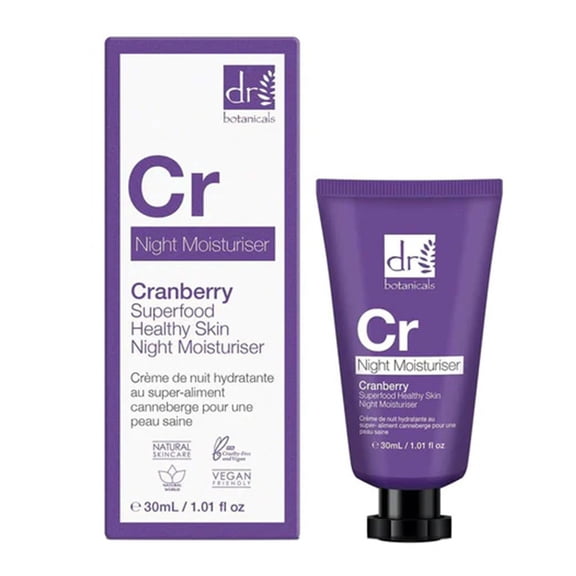 Dr Botanicals Cr Night Moisturiser, Cranberry, 1.01 Oz