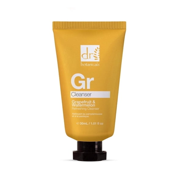 Dr Botanicals The Apothecary Collection Grapefruit & Watermelon Foaming Cleanser, Refreshing Face Wash Cream for Hydrated & Clean Skin, 3.38 fl oz / 100ml