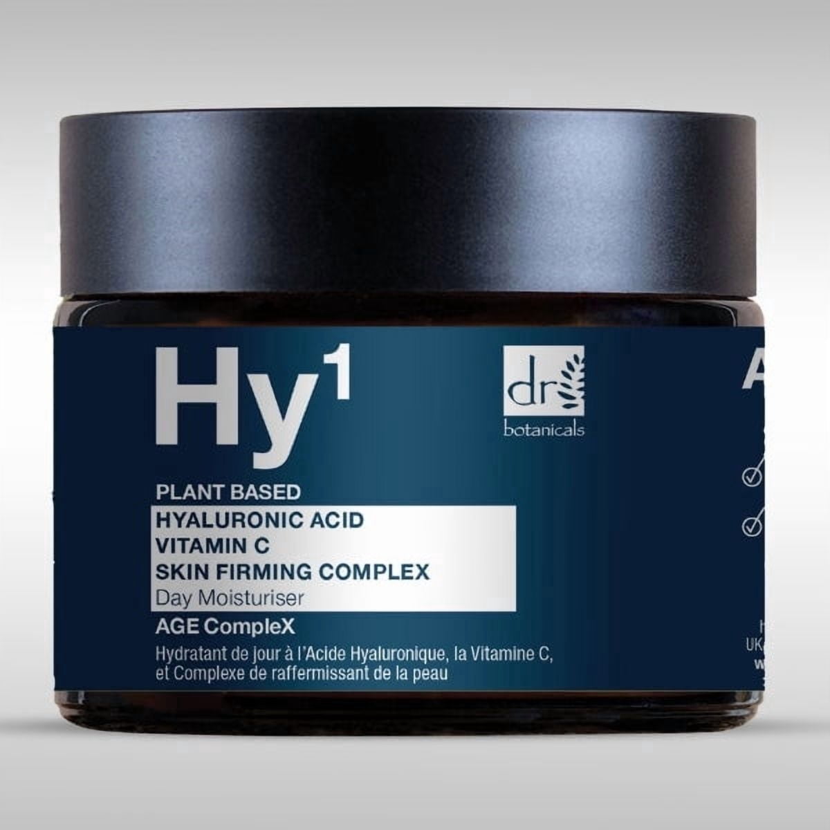 Dr Botanicals Hydrating Day Moisturizer for Dryness & Dullness with Hyaluronic Acid + Vitamin C – Lightweight Brightening Face Cream, 60ml