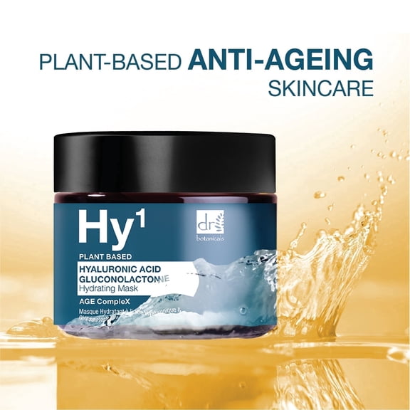 Dr Botanicals Hydrating Face Mask with Hyaluronic Acid 1% & Gluconolactone 60ml Moisturizing Skincare Mask