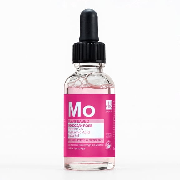 Dr Botanicals Moroccan Rose Face Oil with Vitamin C & Peptides – Hydrating Facial Oil for All Skin Types – Fast-Absorbing Formula for Soft, Smooth & Radiant-Looking Skin – 30ml
