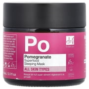 Dr. Botanicals Superfood Sleeping Beauty Mask, All Skin Types, Pomegranate, 2 fl oz 60 ml