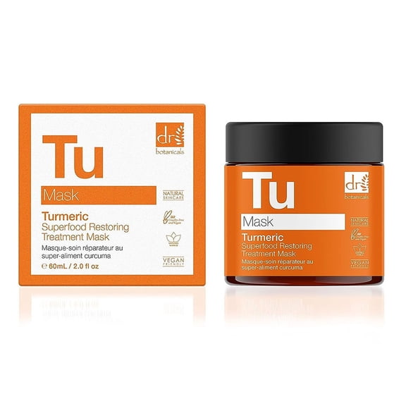 Dr Botanicals Turmeric Superfood Restoring Treatment Mask, 2 Oz