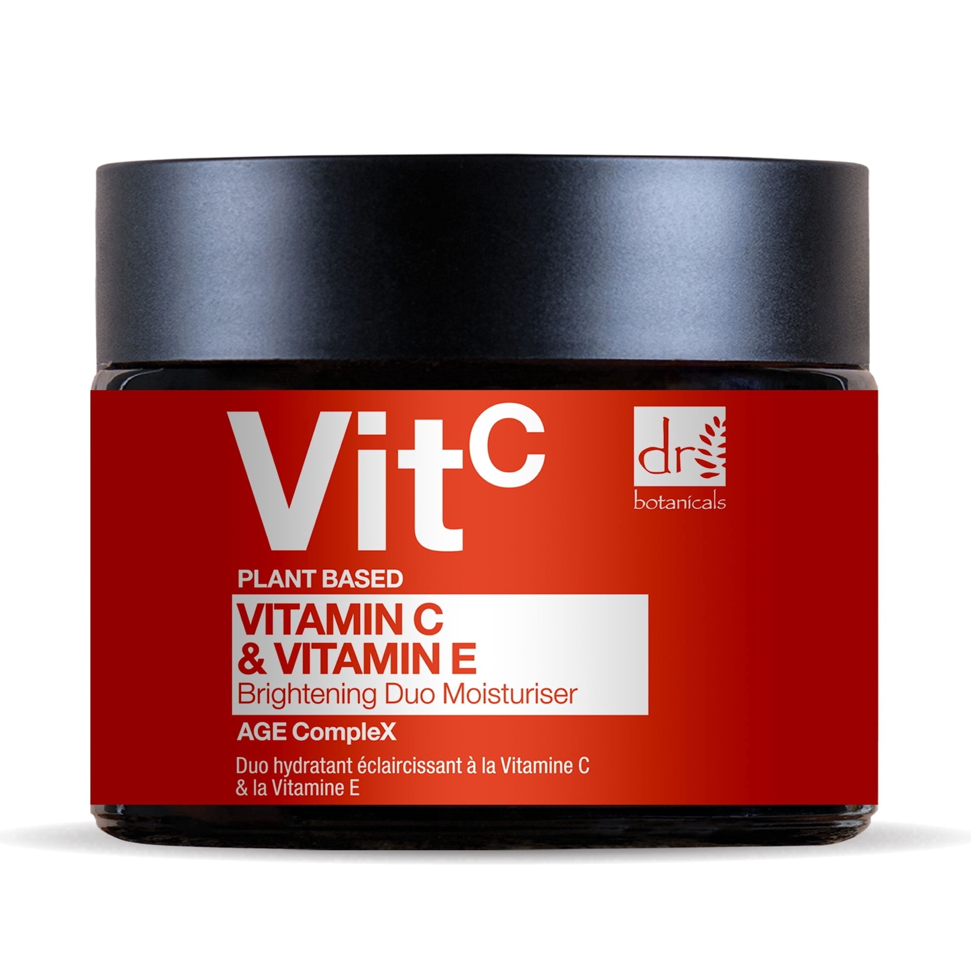 Dr Botanicals Vitamin C Moisturizer for Brightening & Dull Skin with Vitamin C 1% + Vitamin E – Hydrating & Radiance Boosting Face Cream, 60ml