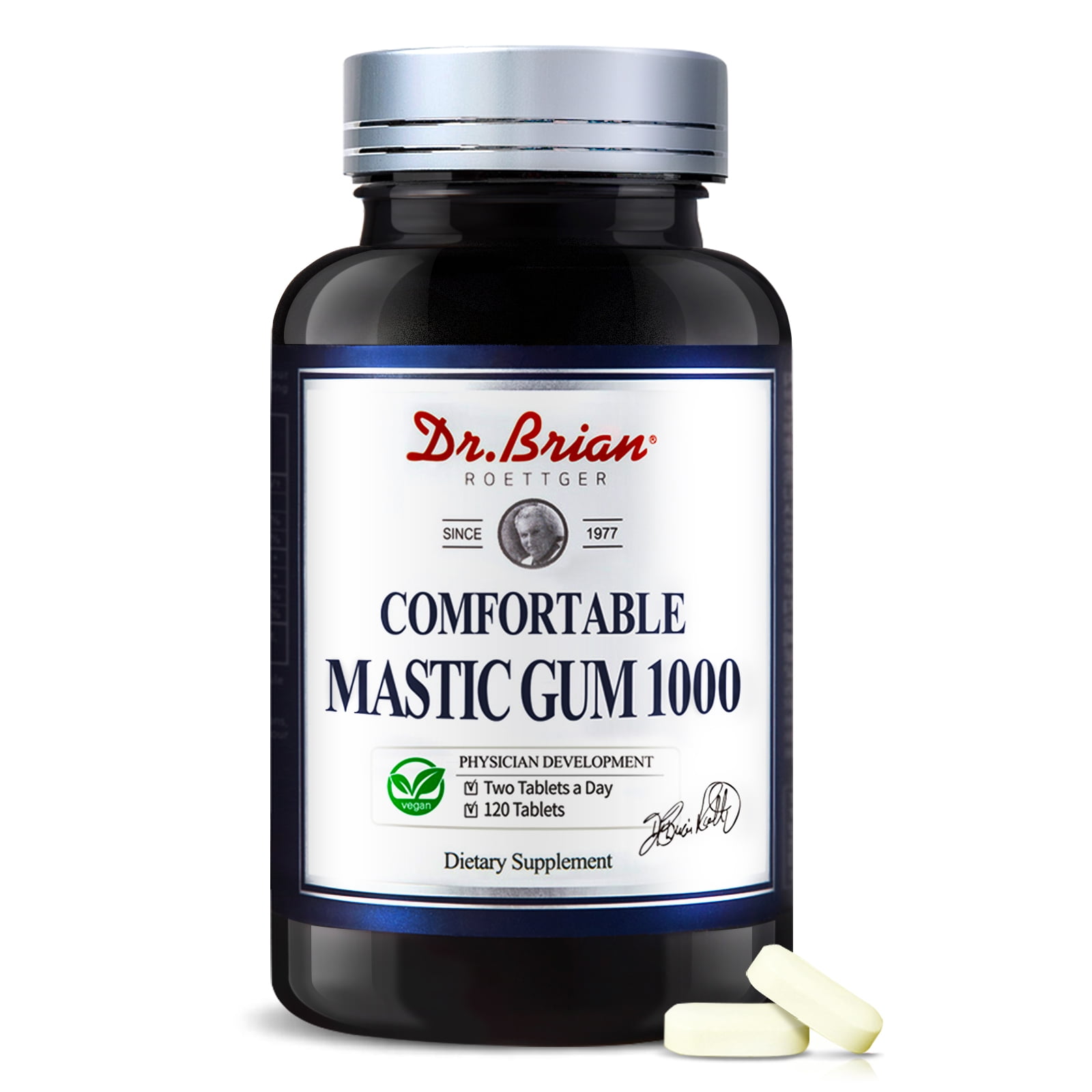 NutriCology Mastic Gum - Authentic Chios Mastiha - GI Health, Metabolism -  120 Vegetarian Capsules 