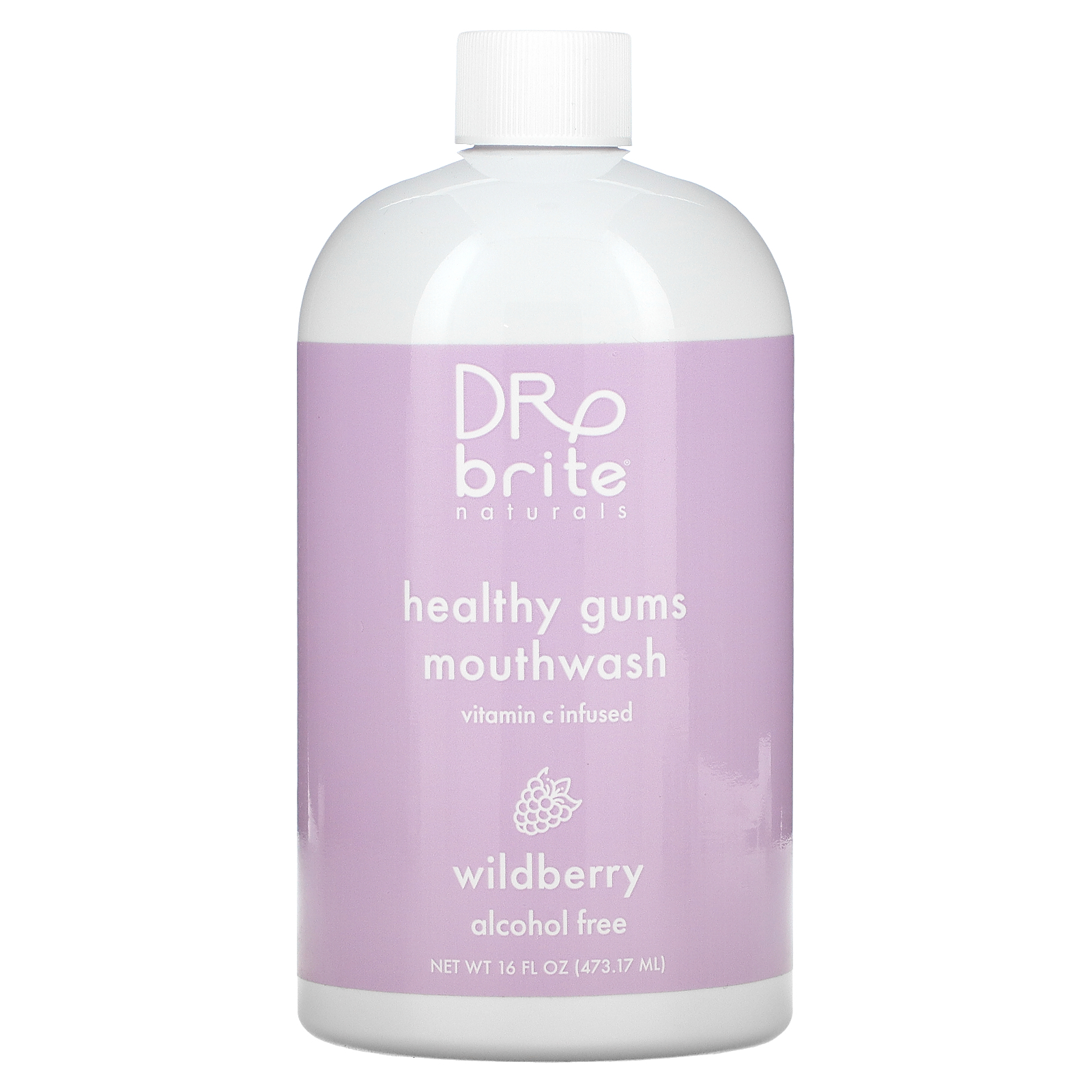 Dr. Brite Healthy Gums Mouthwash, AlcoholFree, Wildberry, 16 fl oz