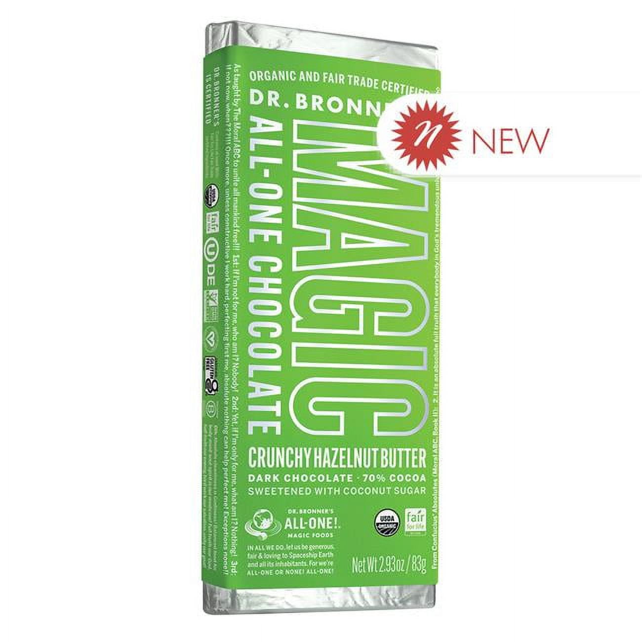Dr Bronner Magic AllOne Chocolate Bar, Crunchy Hazelnut Butter2.93 oz