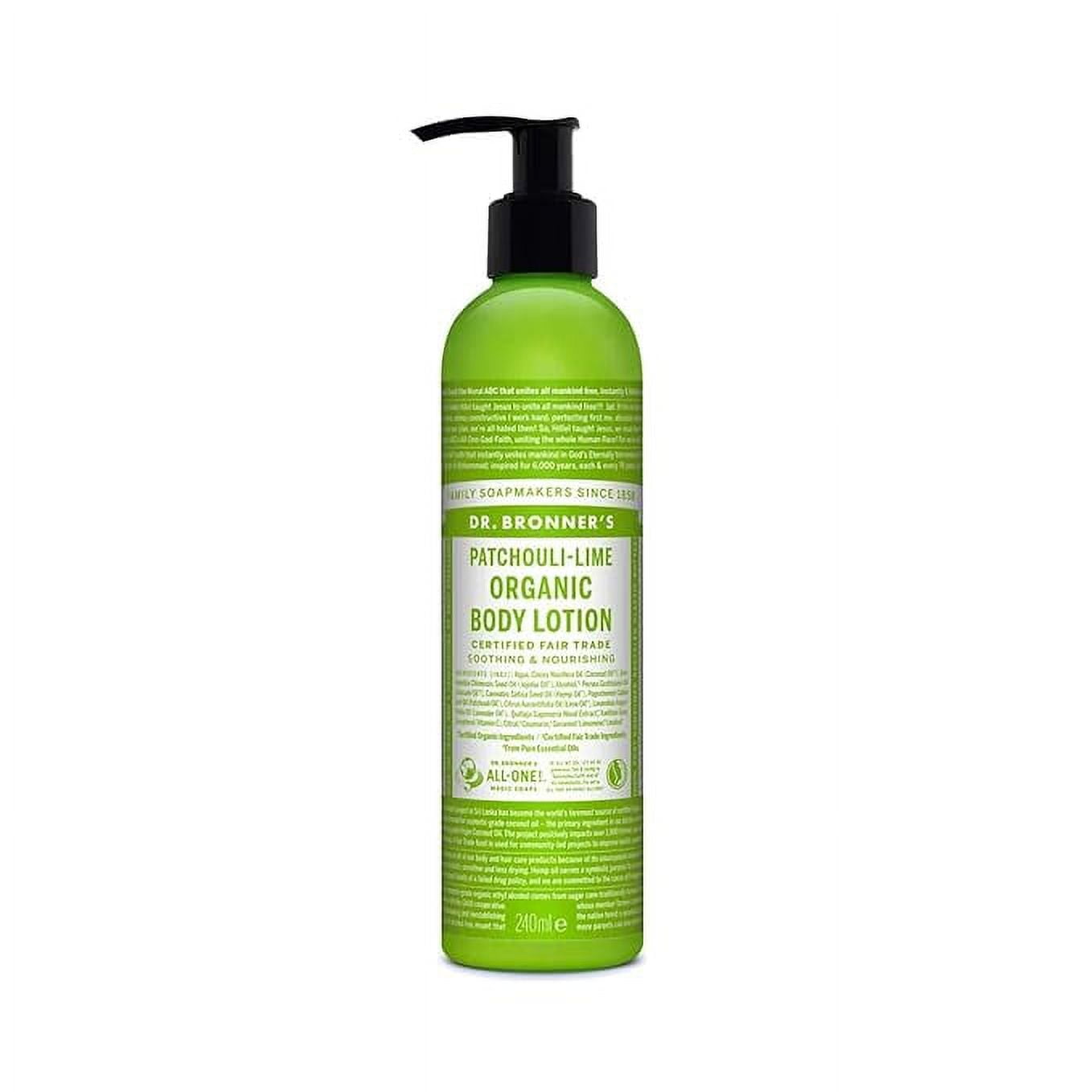 Dr. Bronner's Hand & Body Organic Lotion Patchouli Lime 8 fl oz