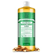Dr.Bronners Magic Soap, Almond, Pure-Castile Body Wash Liquid Soap, 32 fl oz