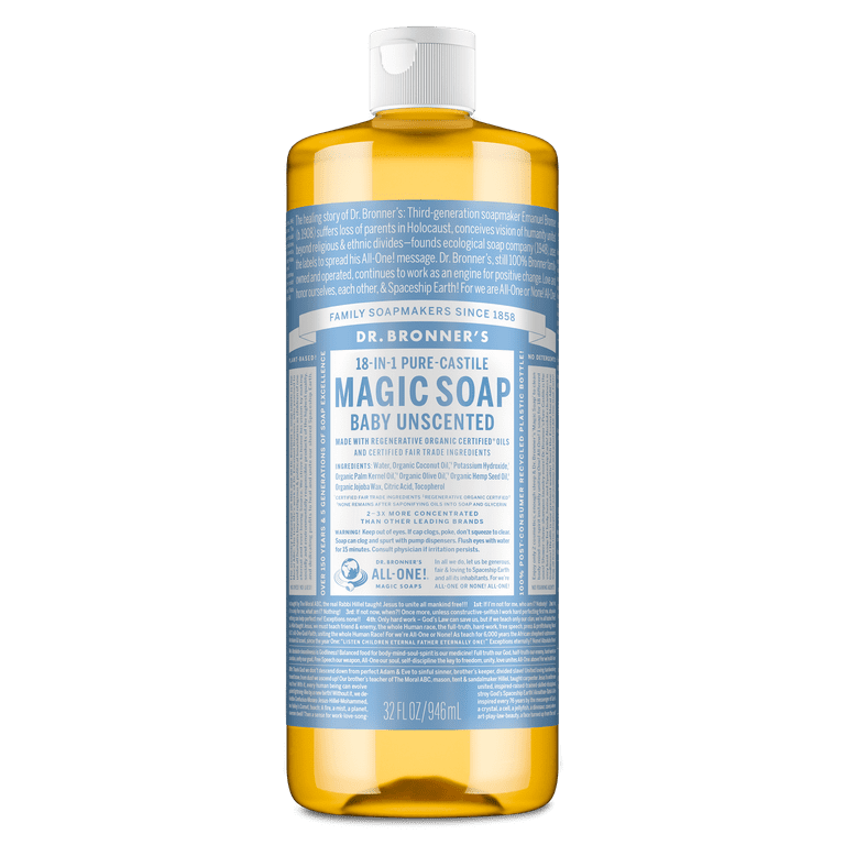 Dr. Bronner's Magic Soap - Castile Liquid Soap - 32 oz