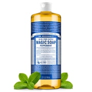 Dr.Bronners Magic Soap, Peppermint, Pure-Castile Body Wash Liquid Soap, 32 fl oz