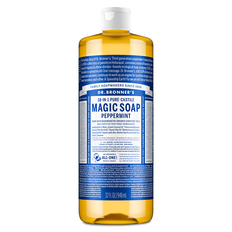 Dr Bronners Pure-Castile Liquid Soap Peppermint Dr Bronners Pure-Castile Liquid Soap Peppermint