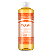 Dr. Bronner's Magic Soap - Tea Tree - Pure-Castile Liquid Soap - 16 fl oz - for Face, Body Wash, Hands