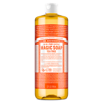 Dr. Bronner's Magic Soap - Tea Tree - Pure-Castile Liquid Soap - 32 oz – for face, body wash, hands