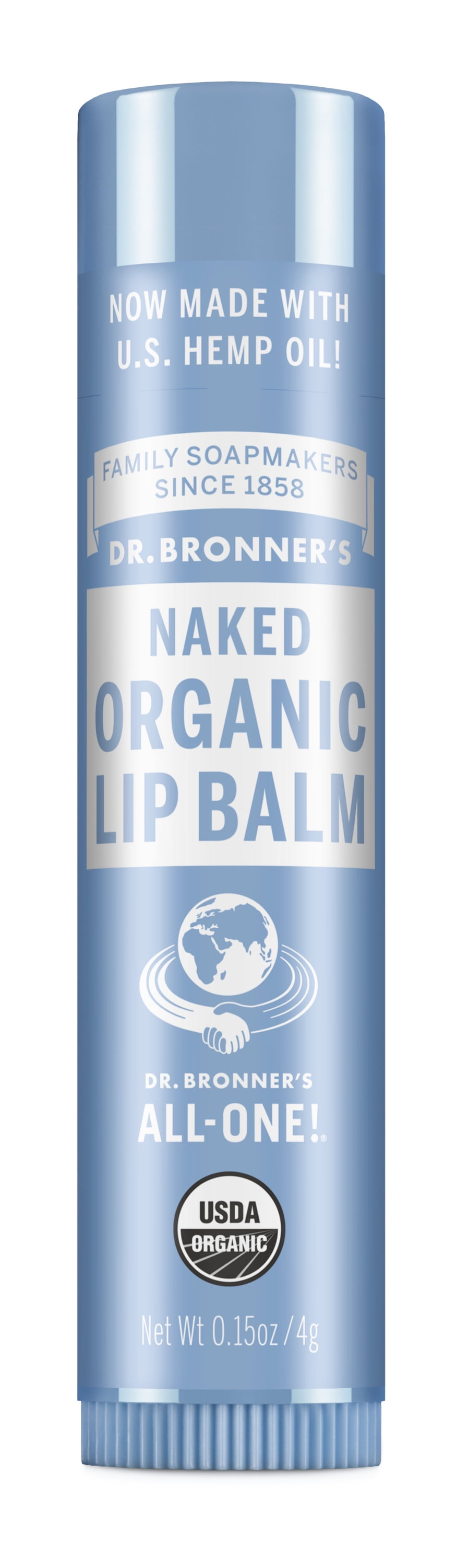 Dr. Bronner's Organic Lip Balm Unscented .15 oz