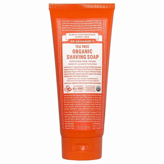 Dr. Bronner's Organic Tea Tree Shaving Soap 7oz