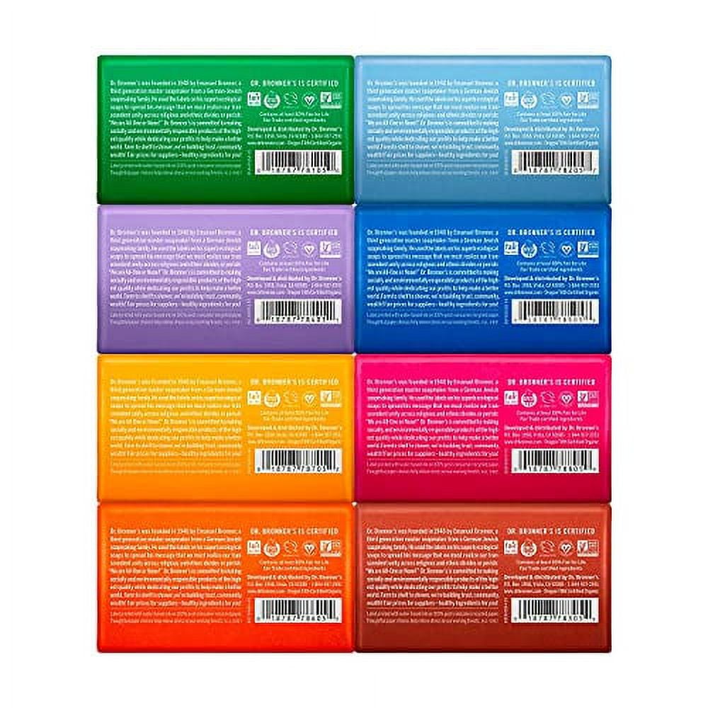 Dr. Bronner's PureCastile Bar Soap (5 oz Variety Pack) Almond