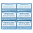 Dr. Bronner's PureCastile Bar Soap (Baby Unscented, 5 oz, 6Pack
