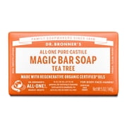 Dr.Bronners Magic Bar Soap, Tea Tree, Pure-Castile Soap, 5 oz