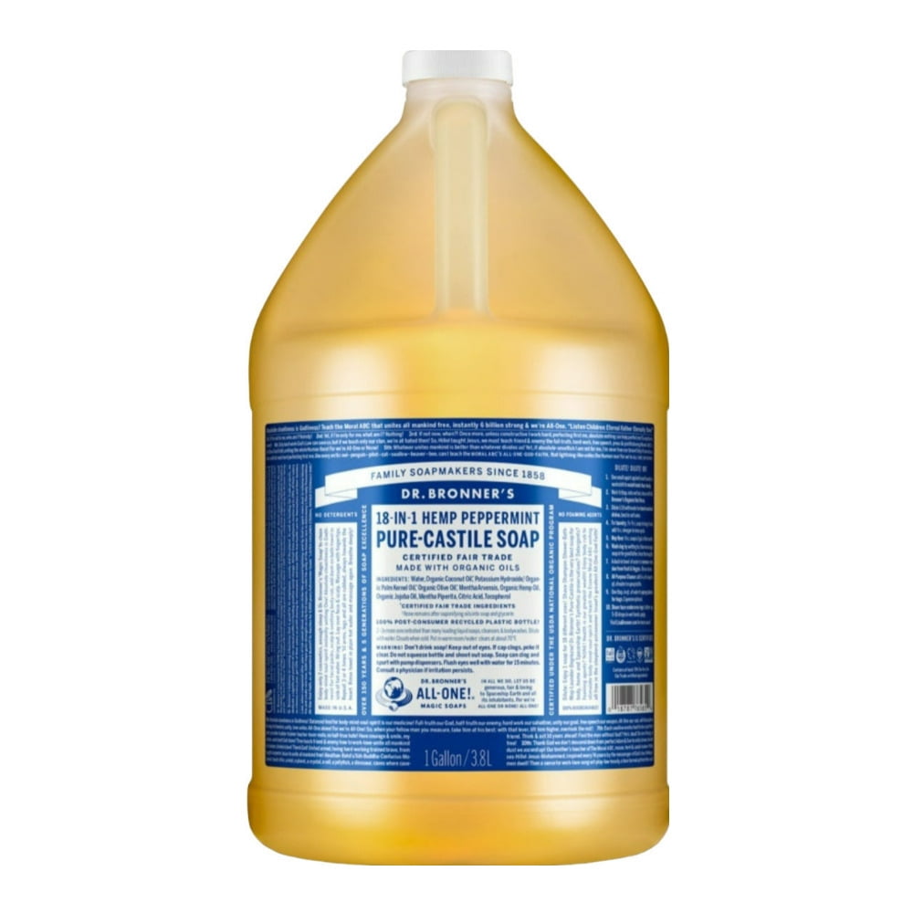 Dr. Bronner's - Pure Castile Liquid Soap - Peppermint (1 gal)