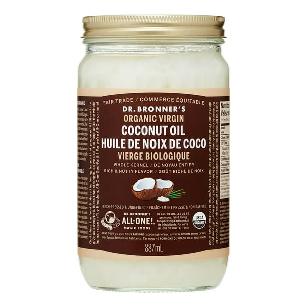 Dr. Bronner's Regenerative Organic Whole Kernel Coconut Oil 30oz