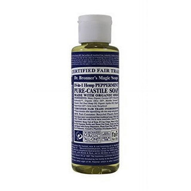 Dr Bronners Magic Soap All One Cspe04 4 Oz Peppermint 18 In 1 Dr