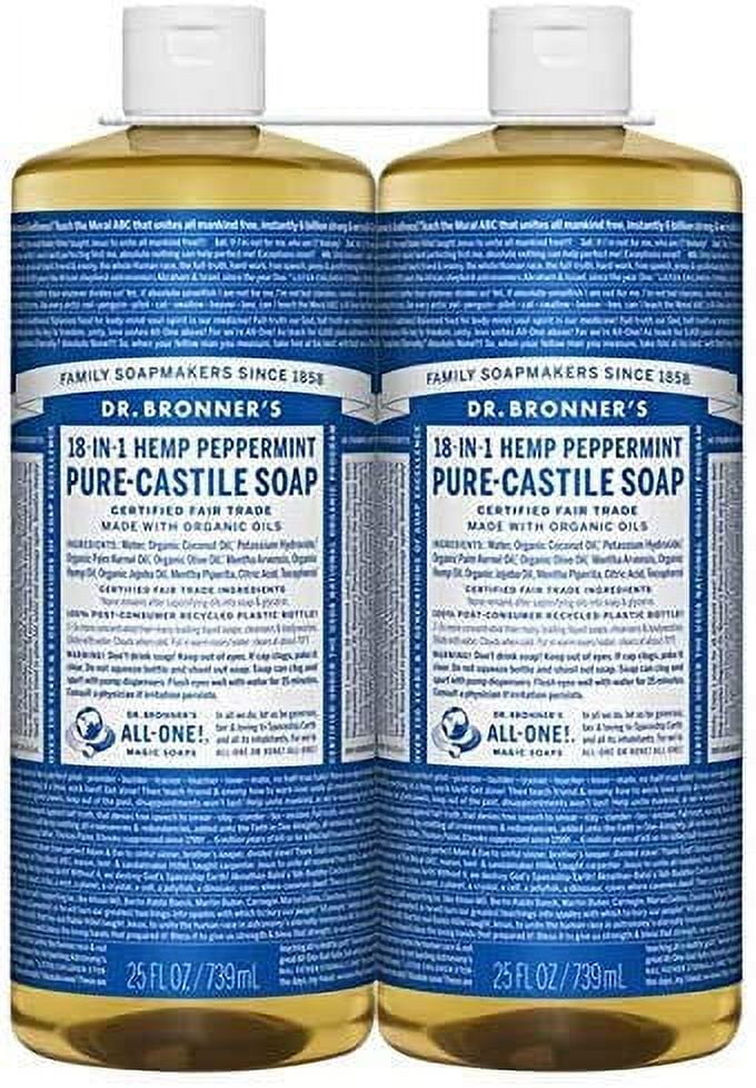 Dr. Bronners Peppermint 32Oz. Castile Soap (2 Pack)