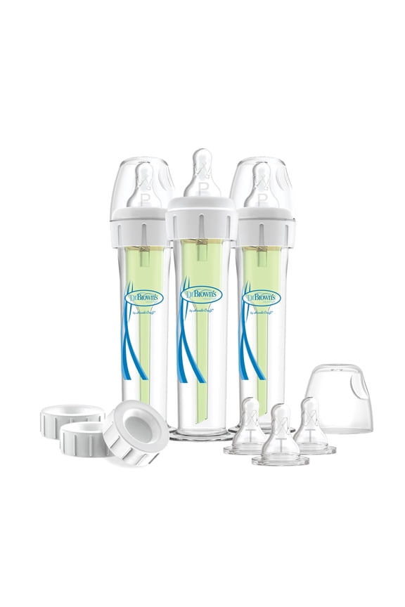 Accufeed Anti-Colic Baby Bottle with Preemie Nipple - 60cc - 3pk