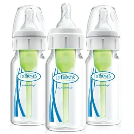 Dr. Brown's Anti-Colic Baby Bottles 3-Piece 4 Oz. - green, one size