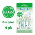 thumbnail image 1 of Dr. Brown's Anti-Colic Options+ Narrow Glass Bottle Starter Set, 4 oz / 8 oz Bottles, Level 1 and 2 Nipples, and HappyPaci Pacifier&nbsp;, 1 of 11