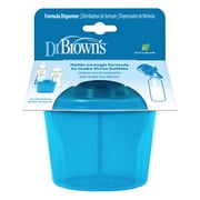 Dr. Browns Baby Formula Dispenser with Snap-On Lid Travel Lid, Blue, 27 oz, 1 Pack