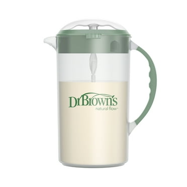 Dr. Brown's Baby Formula Mixing Pitcher, Adjustable, Locking Lid, Olive, BPA Free, 36 oz, 1-Pack