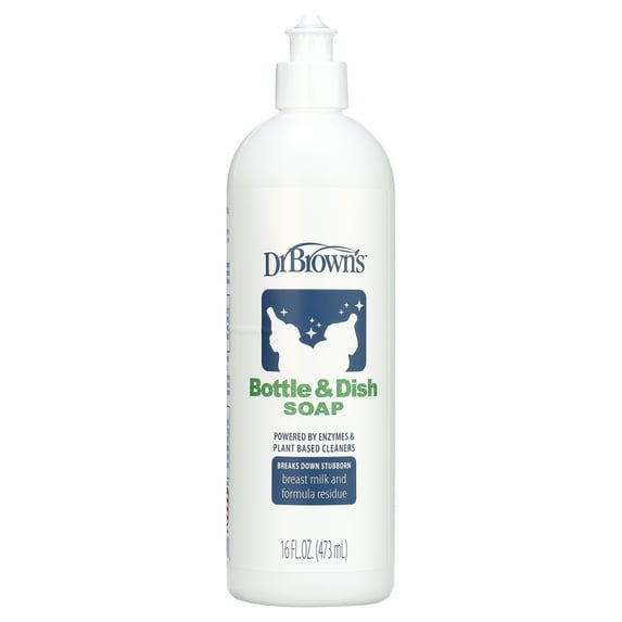 Dr. Brown’s Bottle & Dish Soap for Baby Bottles and Baby Accessories, Plant-Derived, Fragrance-Free