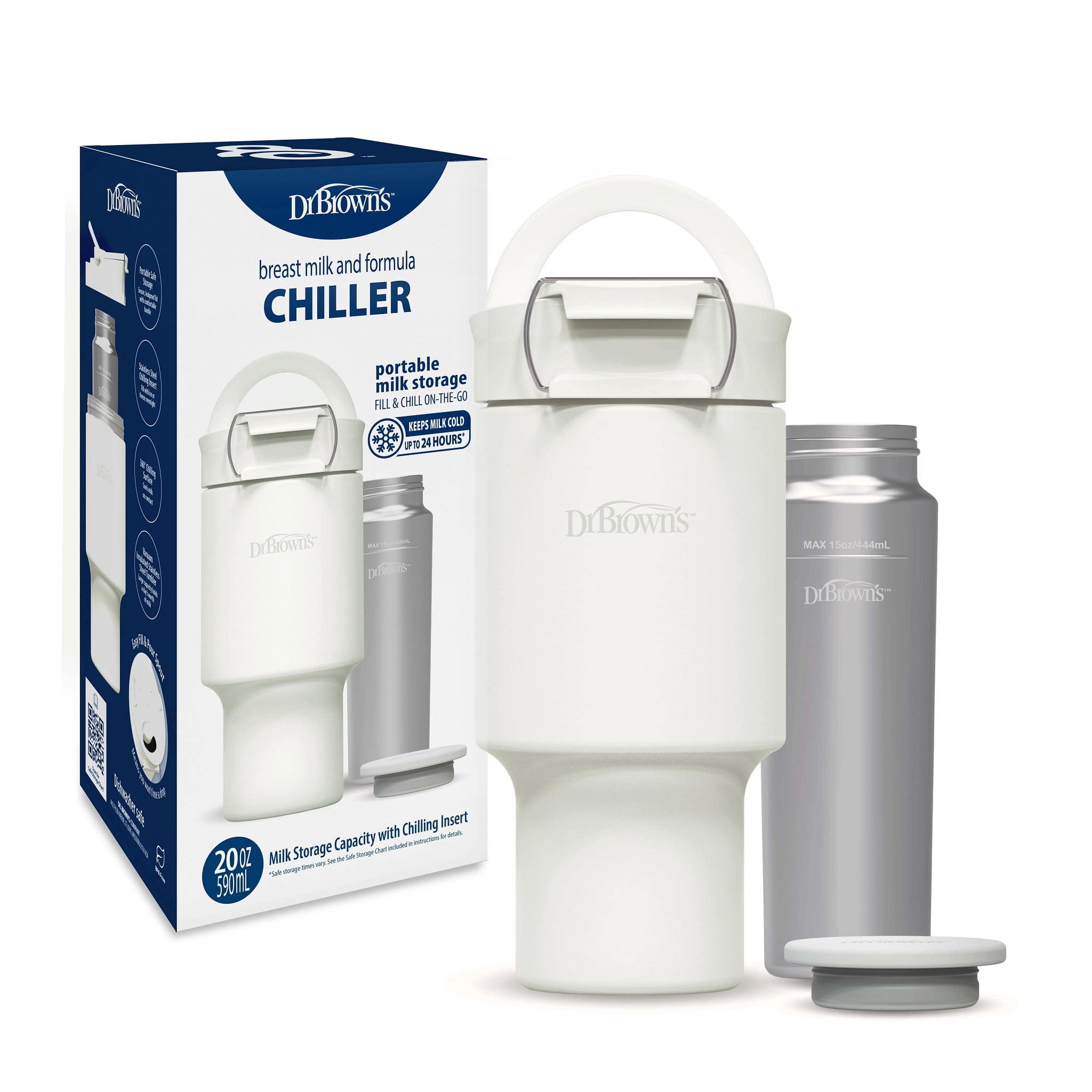 Dr. Brown's Breast Milk Chiller, Portable Insulated Storage, 20 oz ...