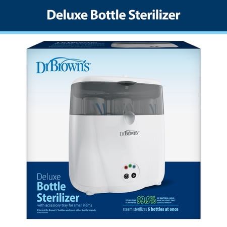 Dr. Brown's Deluxe Electric Sterilizer for Baby Bottles, Nipples, & Other Baby Essentials, BPA Free