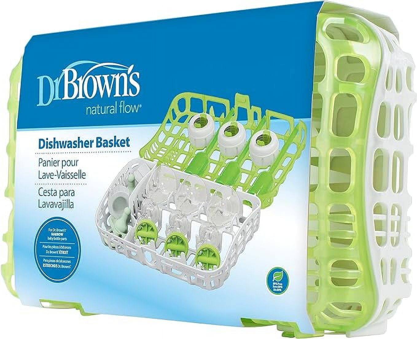 Dr. Brown’s Dishwasher Basket for Small Baby Bottle Parts, Pacifiers, and Accessories, Clean