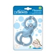 thumbnail image 1 of Dr. Brown's Flexees Baby Teether, Blue Sloth, 100% Silicone, Infant-Toddler, 1-Pack, 1 of 8