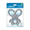 thumbnail image 1 of Dr. Brown's Flexees Teether, Gray Bunny, Soft 100% Silicone, Baby Teether, BPA Free, 3m+, 1 Pack, 1 of 8