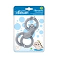 thumbnail image 1 of Dr. Brown's Flexees Baby Teether, Gray Sloth, 100% Silicone, Infant-Toddler, 1-Pack, 1 of 7