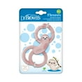 thumbnail image 1 of Dr. Brown's Flexees Baby Teether, Pink Sloth, 100% Silicone, Infant-Toddler, 1-Pack, 1 of 8