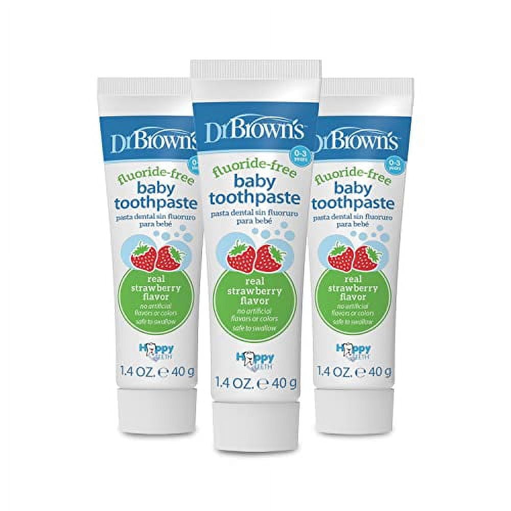 Dr. Brownâ€™s FluorideFree Baby Toothpaste, Safe to Swallow