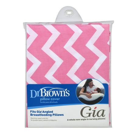 Dr. Brown's Gia Pillow Cover, Pink Chevron